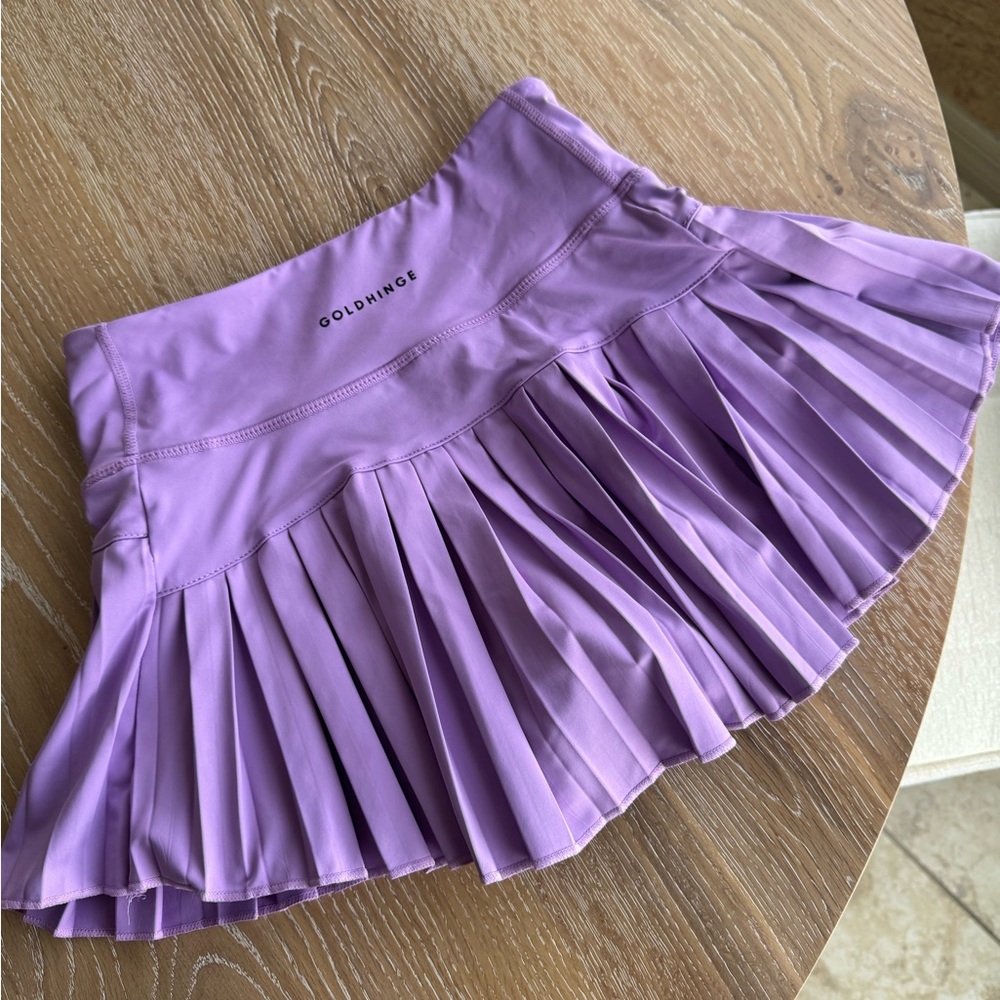 Chic Lavender Mini Skirt - Picture 4 of 4